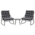 Gardeon 3-Piece Outdoor Bistro Set – Black & Grey – view 7