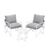 Gardeon round steel outdoor coffee table