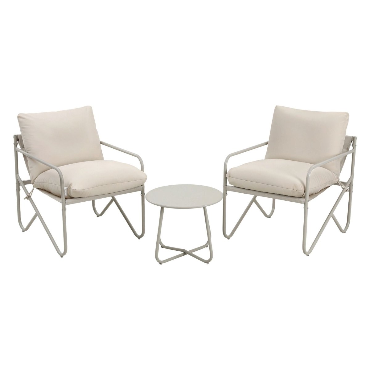 Gardeon 3-Piece Outdoor Bistro Set - Khaki