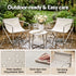 Gardeon 3-Piece Outdoor Bistro Set - Khaki