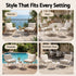 Gardeon 3-Piece Outdoor Bistro Set - Khaki