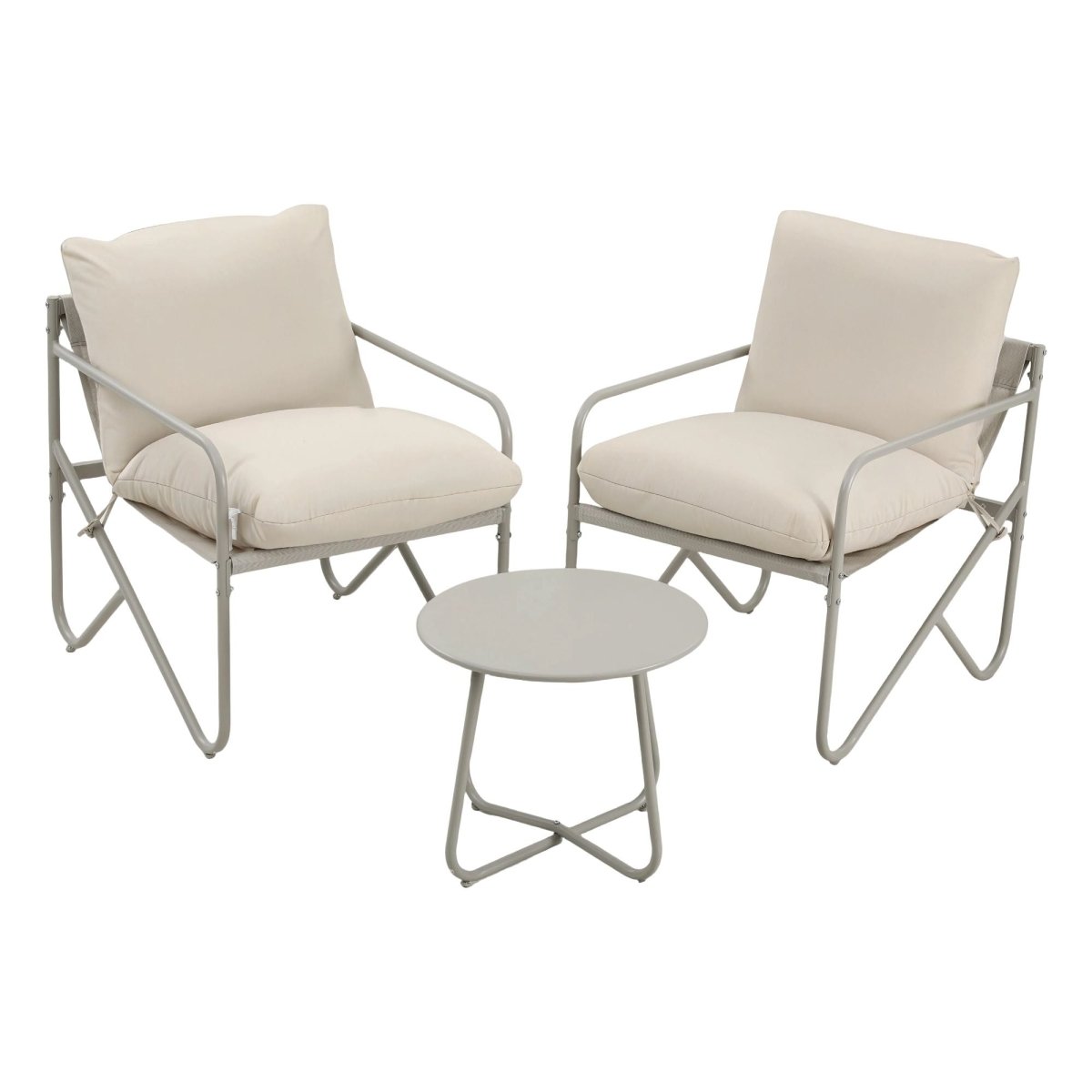 Gardeon 3-Piece Outdoor Bistro Set - Khaki