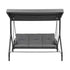 Gardeon 3-Seater Convertible Swing Chair Bed with Canopy - Grey – product gallery image 4