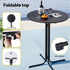 Gardeon 3PC Outdoor Bar Set Stools Dining Chairs Table Patio Furniture Bistro Set Black | Outdoorium