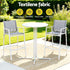 Gardeon 3PC Outdoor Bar Set Stools Dining Chairs Table Patio Furniture Bistro Set Steel White | Furniture > Bar Stools & Chairs > Table & Bar Stools