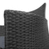 Gardeon 3PC Outdoor Bistro Set Patio Furniture Wicker Setting Chairs Table Cushion Black