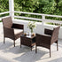 Gardeon 3PC Outdoor Bistro Set Patio Furniture Wicker Setting Chairs Table Cushion Brown - product image 8