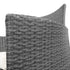 Gardeon 3PC Outdoor Bistro Set Patio Furniture Wicker Setting Chairs Table Cushion Grey
