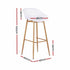 Gardeon 4-Piece Outdoor Bar Stools Plastic Metal Dining Chair Balcony White | Furniture > Bar Stools & Chairs > Table & Bar Stools