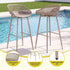 Gardeon 4-Piece Outdoor Bar Stools Plastic Metal Dining Chair Furniture Coffee | Furniture > Bar Stools & Chairs > Table & Bar Stools