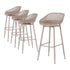 Gardeon 4-Piece Outdoor Bar Stools Plastic Metal Dining Chair Furniture Coffee | Furniture > Bar Stools & Chairs > Table & Bar Stools