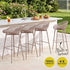 Gardeon 4-Piece Outdoor Bar Stools Plastic Metal Dining Chair Furniture Coffee | Furniture > Bar Stools & Chairs > Table & Bar Stools
