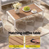Gardeon 4-Piece Outdoor Sofa Set Aluminium Frame Table & Chairs White