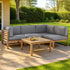 Gardeon 4 - Piece Outdoor Sofa Set Wooden Couch Lounge Setting 5PCS | Outdoorium