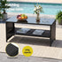 Gardeon 4-Piece Rattan Outdoor Sofa Set – Black & Grey – view 7