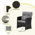 Gardeon 4-Piece Rattan Outdoor Sofa Set – Black & Grey – view 6