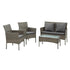 Gardeon 4-Piece Rattan Outdoor Sofa Set – Mixed Grey – view 3