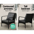 Gardeon 4-piece wicker outdoor sofa set in black and grey – product image 5