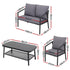 Gardeon 4 Seater Outdoor Sofa Set 4PCS Table Chair Setting Patio Furniture - Outdoorium