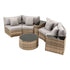Gardeon 4 Seater Outdoor Sofa Set 7PCS Table Chair Brown Rattan Patio Furniture | Furniture > Outdoor > Outdoor Sofas & Lounge Sets