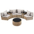 Gardeon 4 Seater Outdoor Sofa Set 7PCS Table Chair Brown Rattan Patio Furniture | Furniture > Outdoor > Outdoor Sofas & Lounge Sets