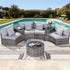 Gardeon 4 Seater Outdoor Sofa Set 7PCS Table Chair Set Garden Rattan Patio Furniture | Furniture > Outdoor > Outdoor Sofas & Lounge Sets