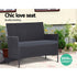 Gardeon 4 Seater Outdoor Sofa Set with Storage Cover Wicker Table Chair DarkGrey | Outdoorium