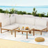 Gardeon 4 - Seater Outdoor Sofa Set Wooden Lounge Setting 5PCS | Outdoorium