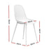 Gardeon 4PC Outdoor Dining Chairs PP Lounge Chair Patio Garden Furniture White - Outdoorium