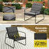 Gardeon 4PCS Outdoor Sofa Set Table and Chairs Cushion textilene Patio Furniture | Outdoorium