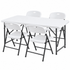 Gardeon 5-Piece Folding Outdoor Dining Set 120cm - White