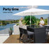 Gardeon 5 - Piece Outdoor Bar Set Dining Table Stools Wicker Patio Setting | Outdoorium