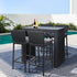Gardeon 5 - Piece Outdoor Bar Set Dining Table Stools Wicker Patio Setting | Outdoorium
