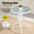 Gardeon 5-Piece Outdoor Bistro Set - White