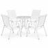 Gardeon 5-Piece Outdoor Bistro Set - White