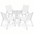 Gardeon 5-Piece Outdoor Bistro Set - White
