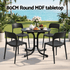 Gardeon stackable black outdoor dining chairs