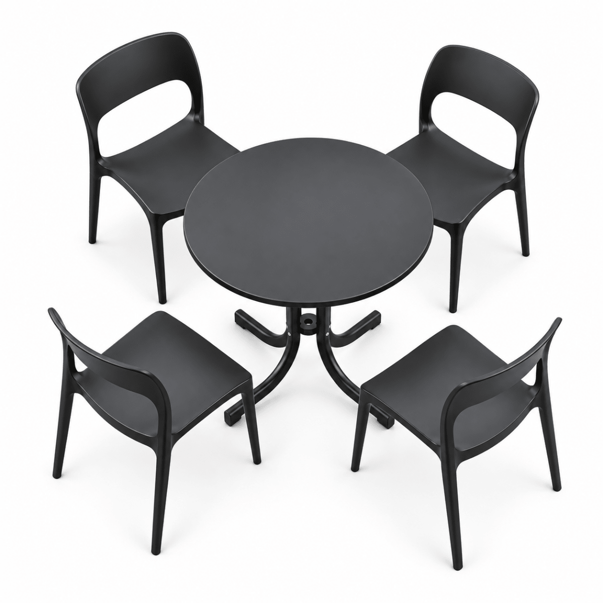 Gardeon round folding outdoor dining table