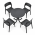 Gardeon round folding outdoor dining table