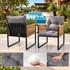 Gardeon 5-Piece Outdoor Dining Set with 140cm Table - Black – product gallery image 5