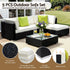 Gardeon 5-Piece Outdoor Sofa Set Wicker Couch Lounge Setting Cover | Furniture > Outdoor