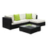 Gardeon 5-Piece Outdoor Sofa Set Wicker Couch Lounge Setting Cover | Furniture > Outdoor