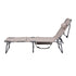 Gardeon 5-position folding sun lounger khaki - image 3