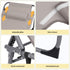Gardeon 5-position folding sun lounger khaki - image 8