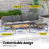 Gardeon 5 - Seater Outdoor Sofa Set Wooden Lounge Setting 6PCS | Outdoorium