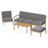 Gardeon 5 - Seater Outdoor Sofa Set Wooden Lounge Setting 6PCS | Outdoorium