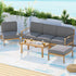 Gardeon 5 - Seater Outdoor Sofa Set Wooden Lounge Setting 6PCS | Outdoorium