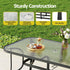 Gardeon 5PC Outdoor Dining Set Table and Chairs Patio Furniture Bistro Set Garden Grey | Outdoorium