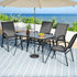Gardeon 5PC Outdoor Dining Set Table and Chairs Patio Furniture Bistro Set Garden Grey | Outdoorium