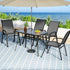 Gardeon 5PC Outdoor Dining Set Table and Chairs Patio Furniture Bistro Set Garden Grey | Outdoorium